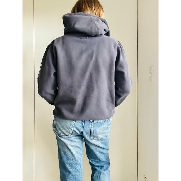 Vintage Hollister Hoodie/Sweatshirt Ski Tahoe Unisex Heritage Rustic Blue - Picture 7 of 9